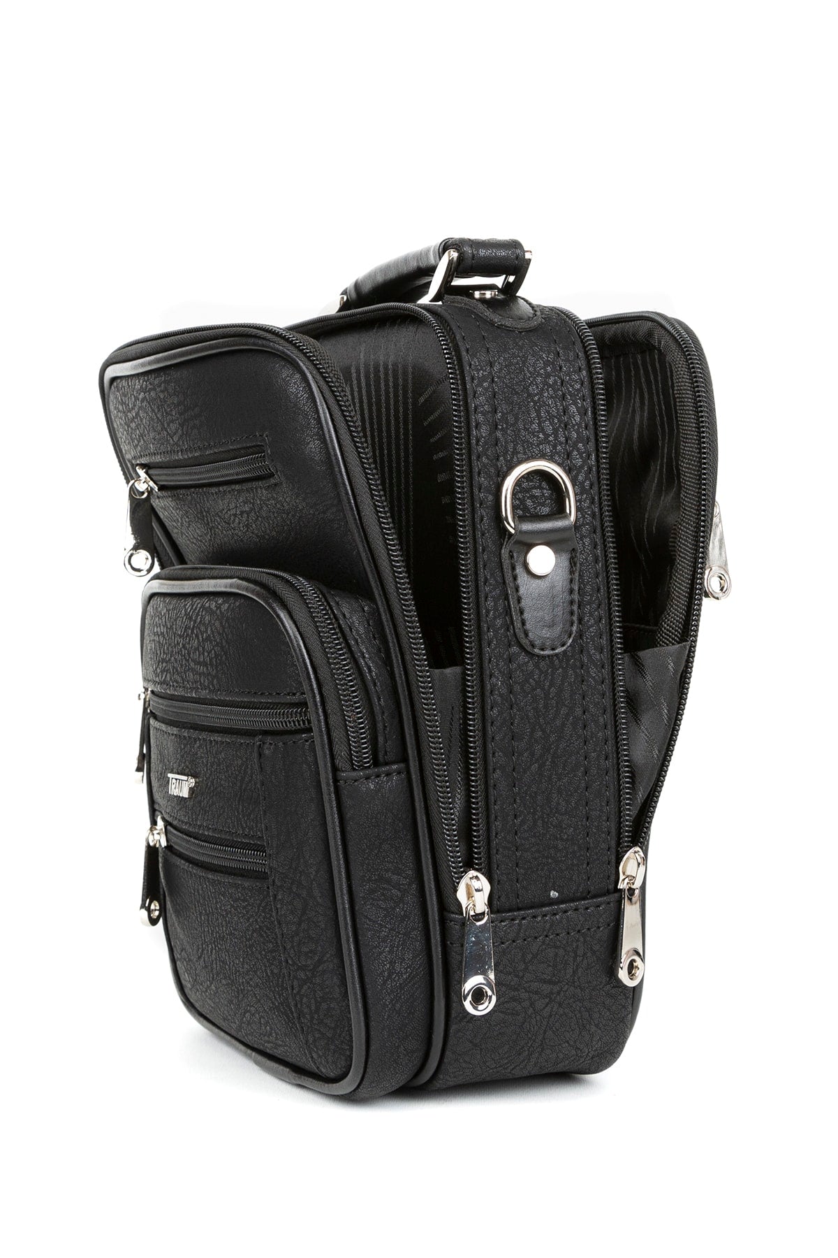 Cased Men's Hand and Shoulder Pistol Carrying Bag