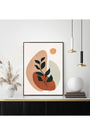 Black 3 Framed Abstract Painting - Swordslife
