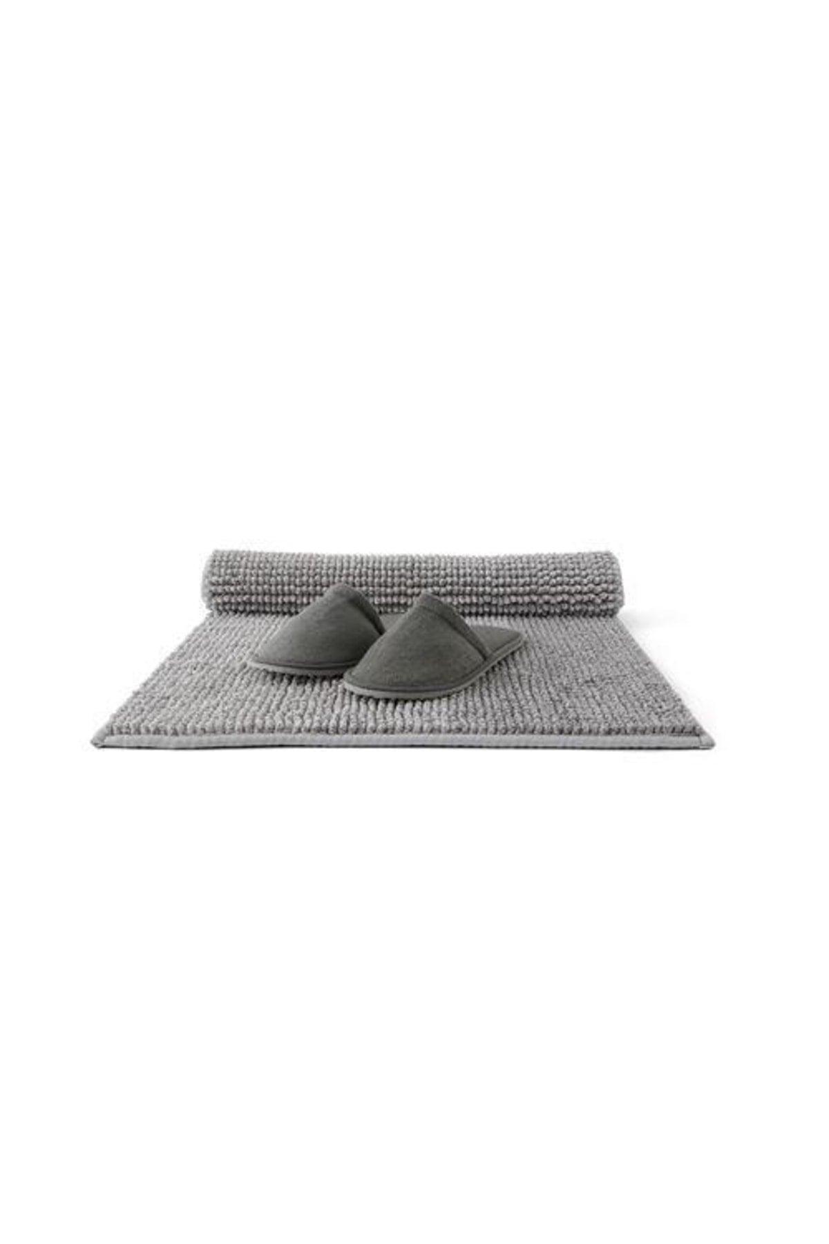 Microfiber Bath Mat Light Gray Color 60x120 Cm Meridyendukkan Soft Bathroom Rug Ultra Absorbent - Swordslife