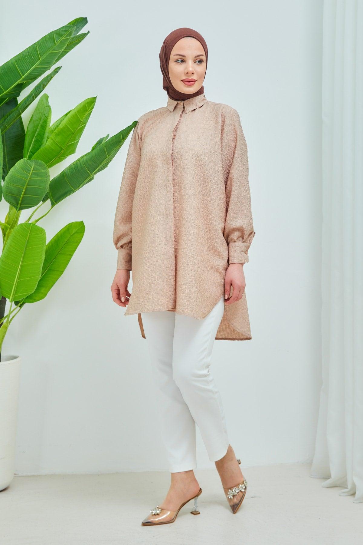 Women's Hijab Oversize See-through Shirt - Swordslife