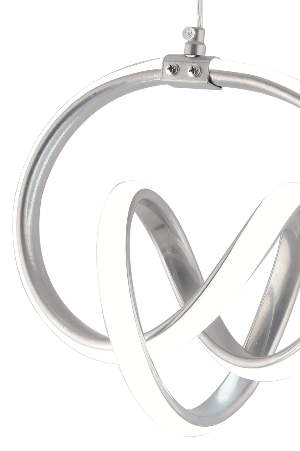 Venita Chrome Modern Pendant Lamp Led Chandelier White Light Living Room Kitchen Room Led Chandelier