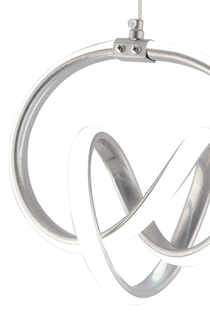 Venita Chrome Modern Pendant Lamp Led Chandelier White Light Living Room Kitchen Room Led Chandelier