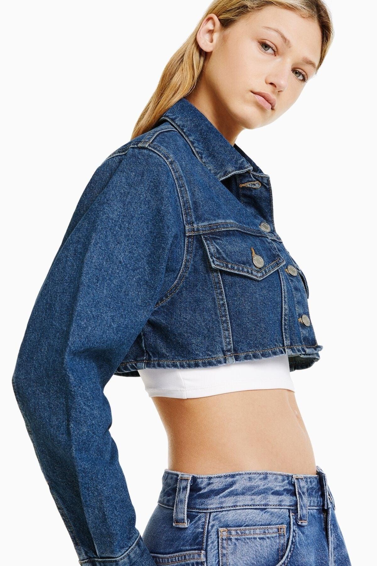 Cropped Denim Jacket - Swordslife