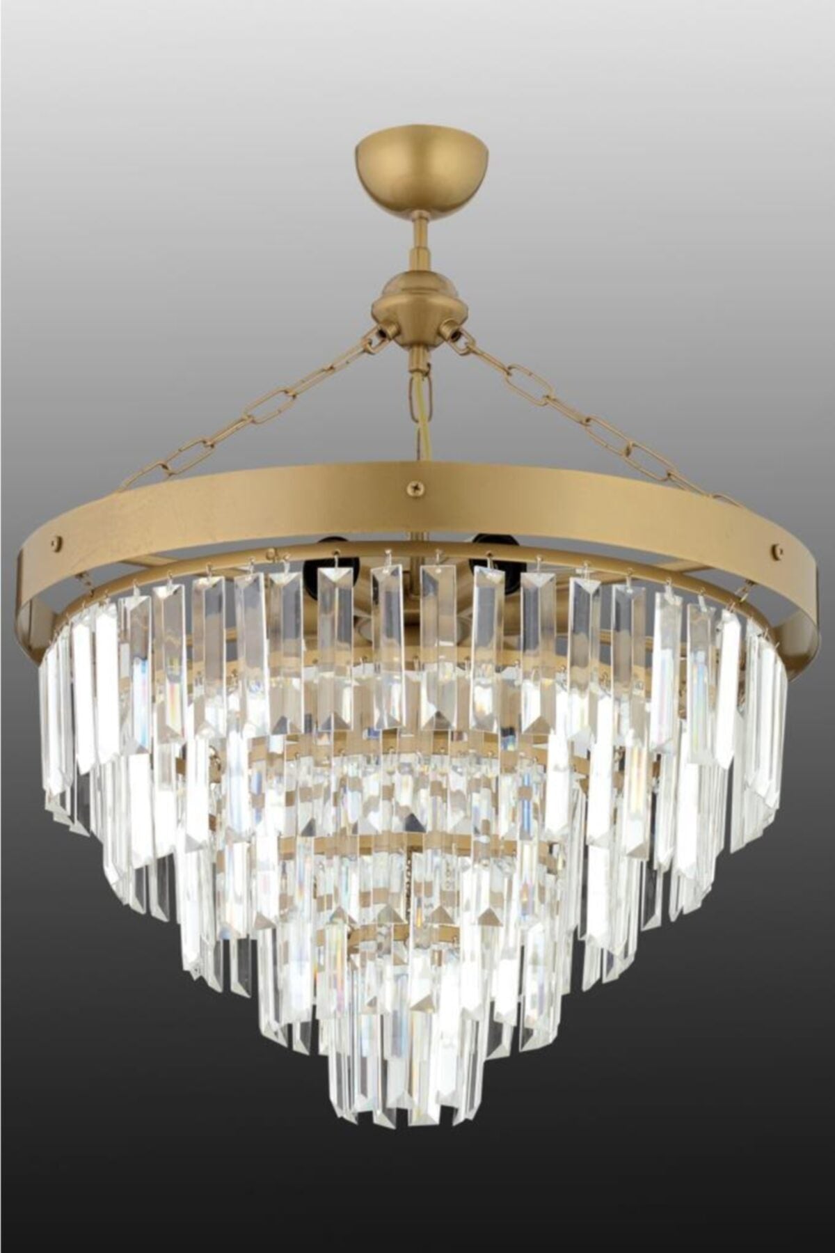 Linda 50' Antique Luxury Crystal Stone Chandelier