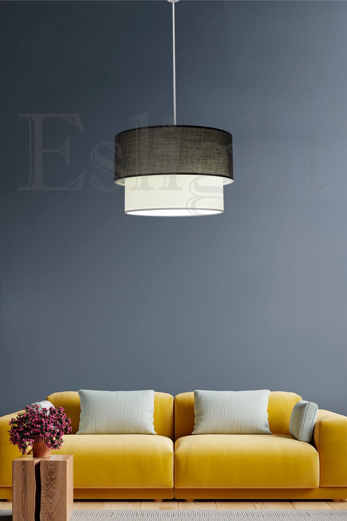 Pasta Tekl Pendant Lamp Chandelier Anthracite E251