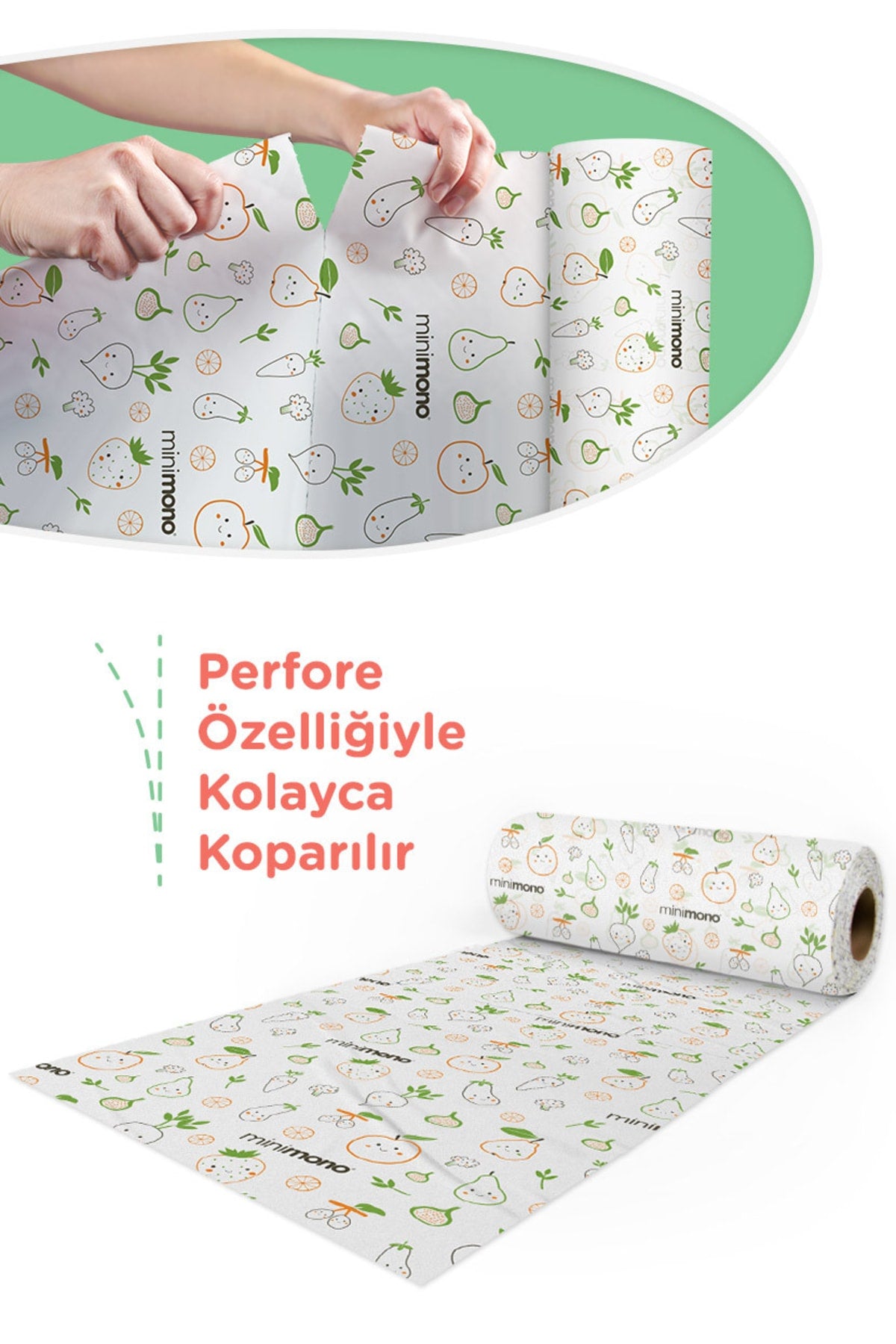 Highchair Under And Activity Supplementary Food Cover | 3-Pack 30 Pieces | Use Discard | Fruits And Vegetables