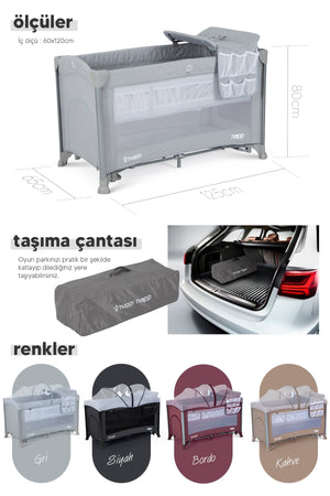 Napp 8 In 1 Anne Yani Park Bed Playpen And Bed