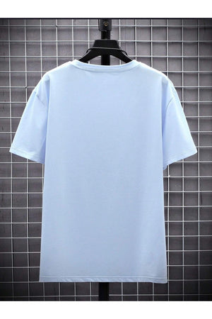 Boys Bebe Blue Believe Printed Oversize T-Shirt