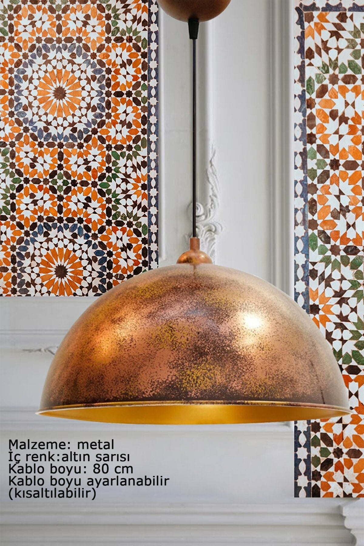 Copper Color Linate Chandelier With Skirt Pendant Lamp Retro Restaurant Dining Meeting Room Desktop Patisserie Bar