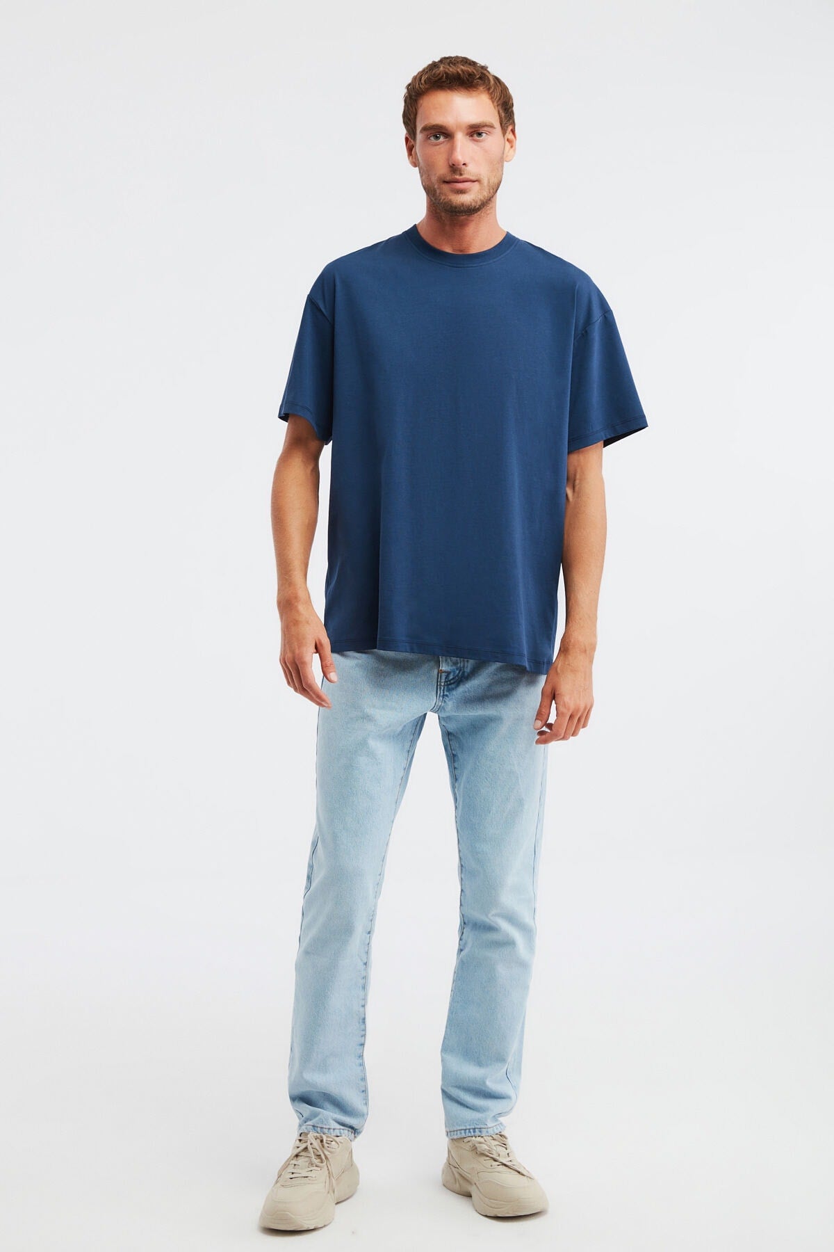 Jett Oversize Navy Blue T-Shirt