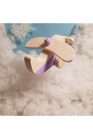 Handmade Wooden Toy Airplane, Educational, Creative, Vintage And Natural And Safe Wooden Baby Toy