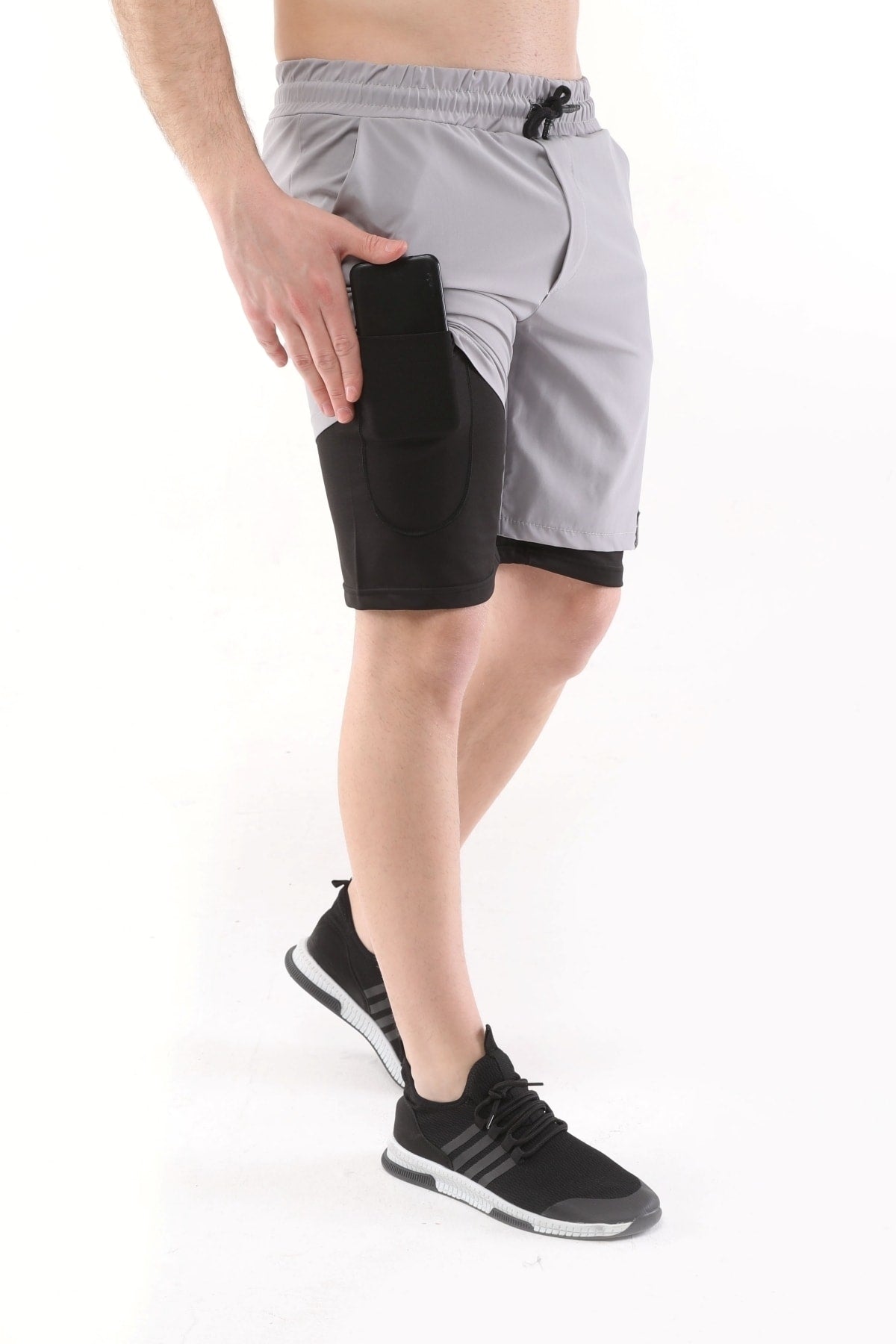 Men'S Running Quick Dry Micropoly Training Turf Fitness Short Tights Outdoor Shorts