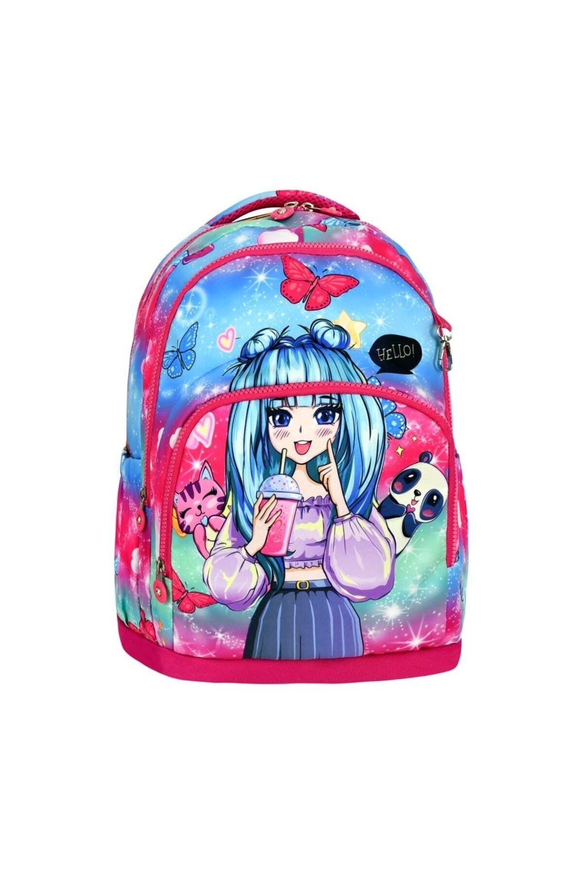 Printed Girls School Bag