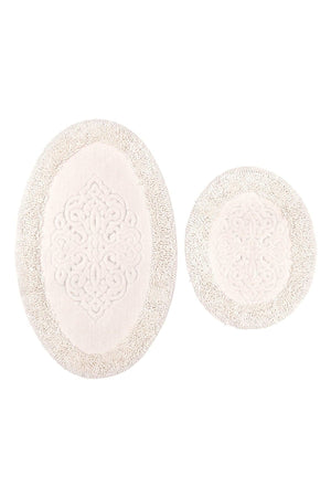 Cotton Pasta Oval 2 Piece Toilet Set Cream - Swordslife