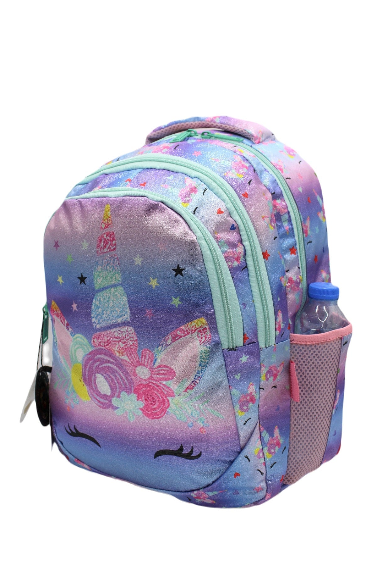 Master Pack Sim Unicorn Patterned Purple Color Baby Girl Backpack Primary School Bag With Food And Pencil Holder