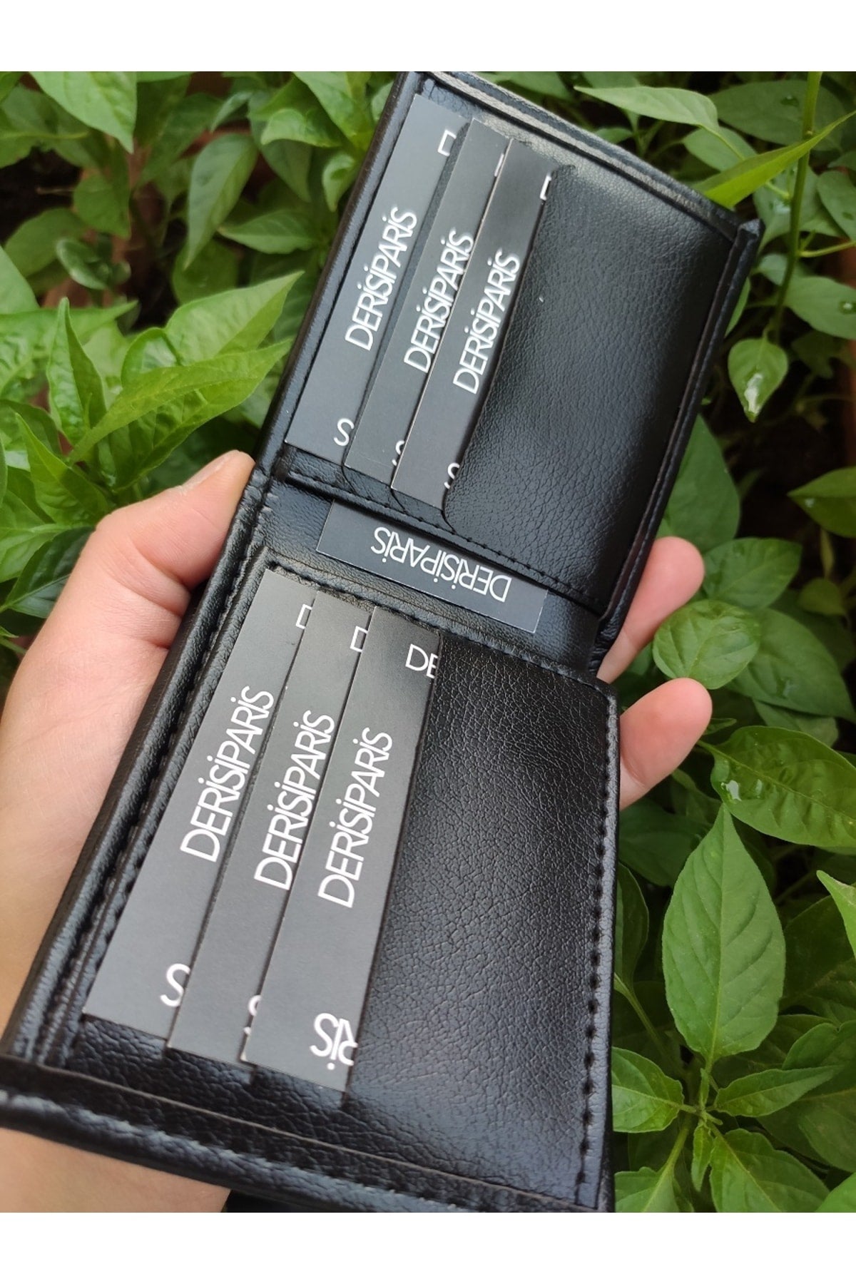 Black Men'S Wallet Personalized With Name Printed