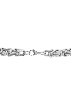 2 Years Warranty King Necklace Chain Bracelet Set 316 Steel Does Not Tarnish 925 Sterling Silver Men'S Necklace