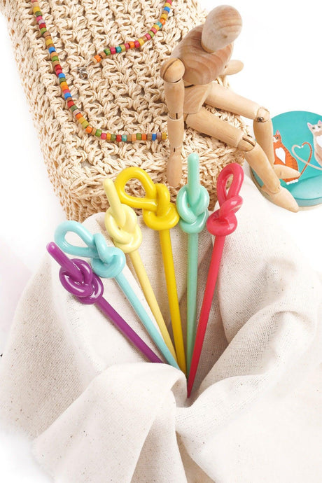 Bun Buckle Women 6 Pieces Multicolored Women's Bun Stick - Swordslife