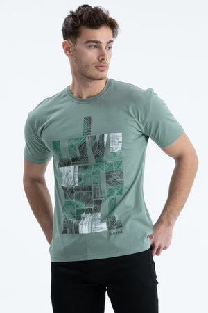 Men'S T-Shirt Regular Fit S-4095 Mint