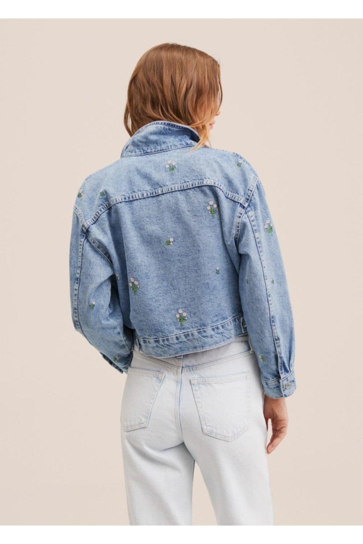 Embroidered Denim Jacket - Swordslife