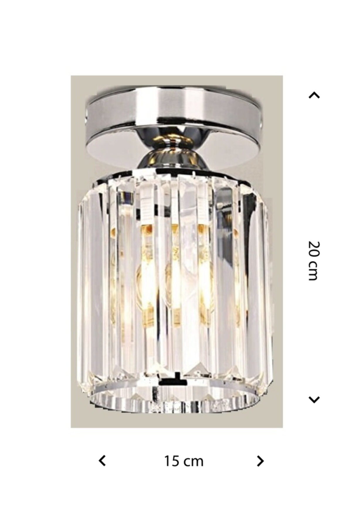 Plafonier Ceiling Silver Case Y-15 Chandelier