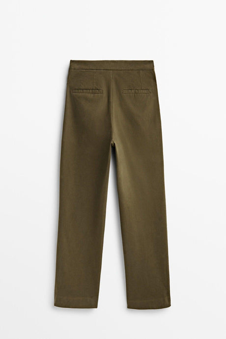 Cotton Blend Chino Pants - Swordslife