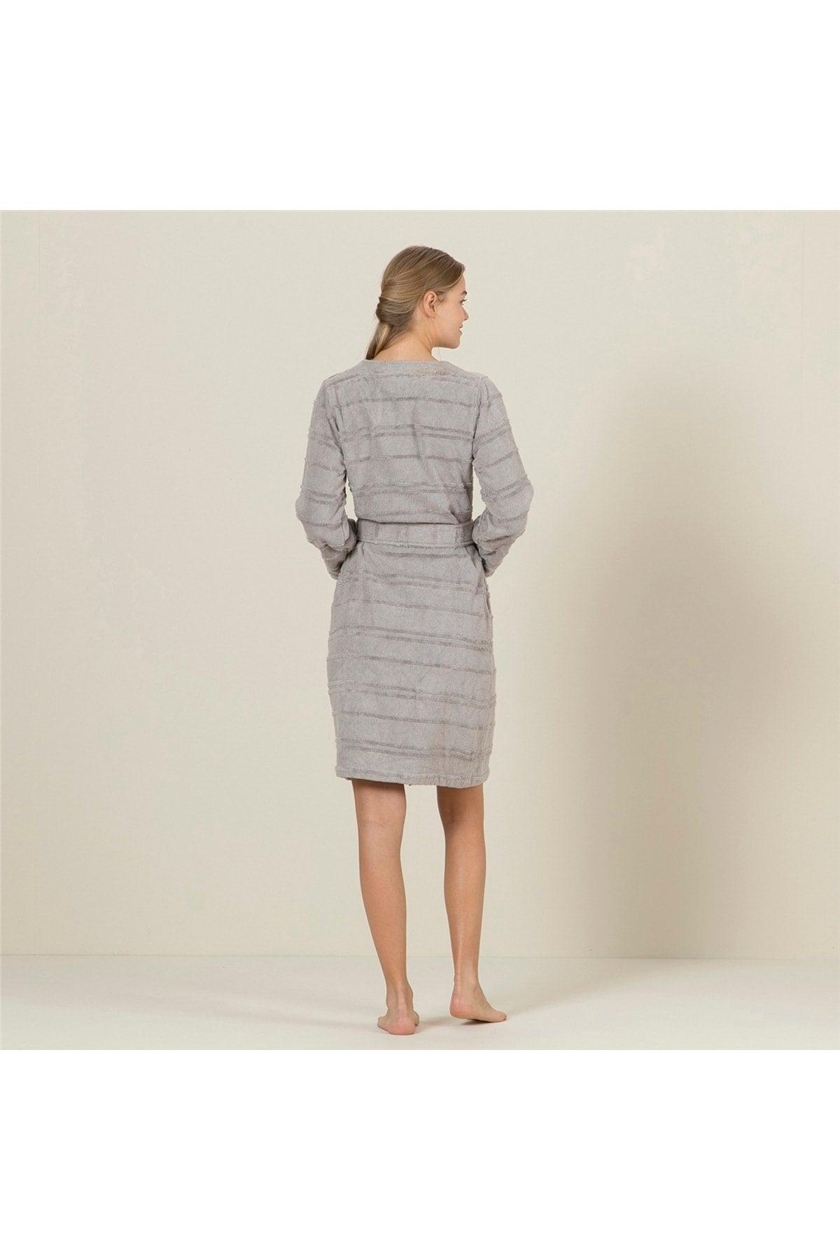 Unisex Bathrobe Warm Gray - Swordslife