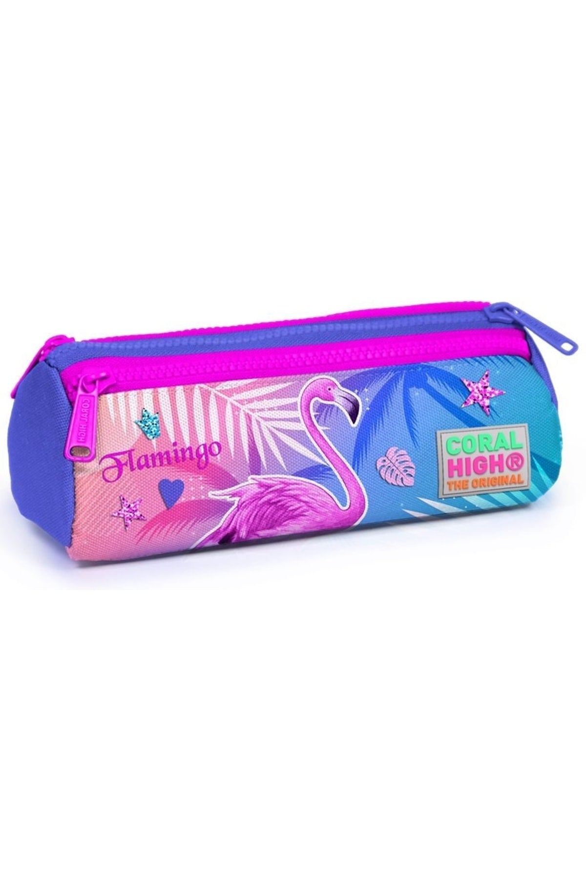 Pink Flamingo Printed Girls' Primary School Bag Set - Usb Output