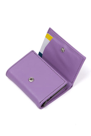 Men'S Vegan Leather Black Cash Money Compartment Sliding Mechanism Wallet Card Holder