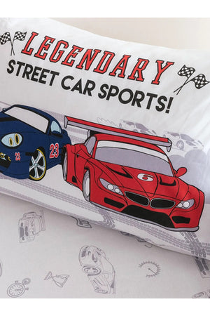 Car Printed Woven Boys' Duvet Cover Set