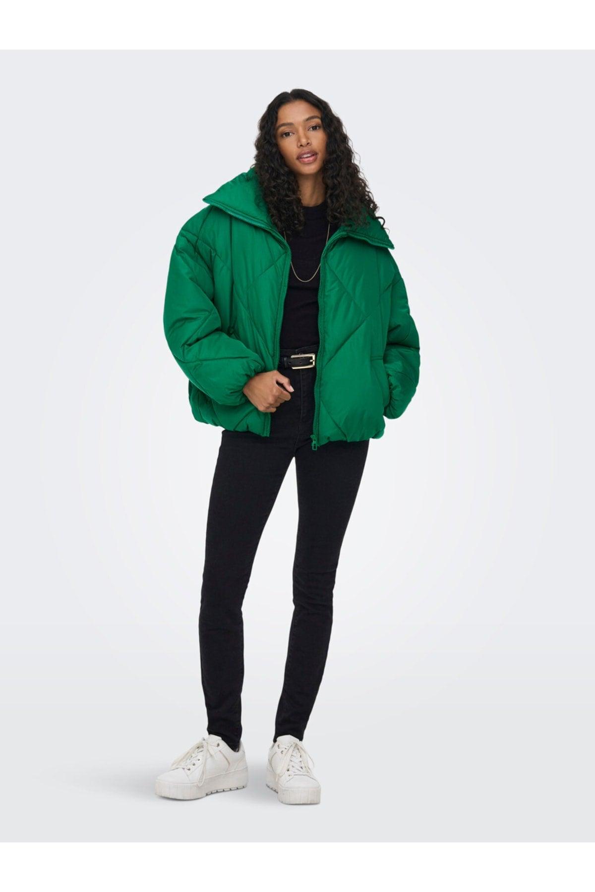 Green Women's Coat 15242558 - Swordslife