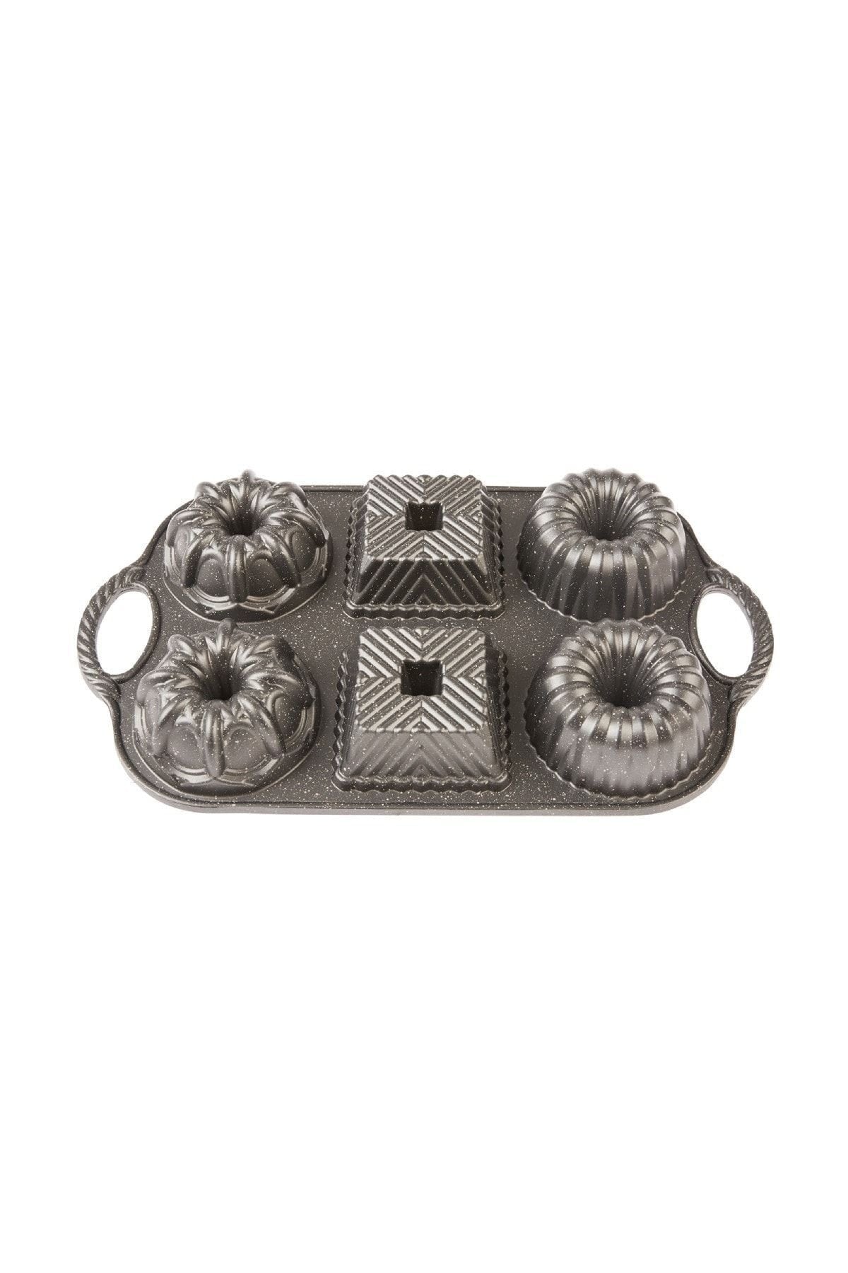 Griss Six In One 6-Piece Casting Cake Mold Gray