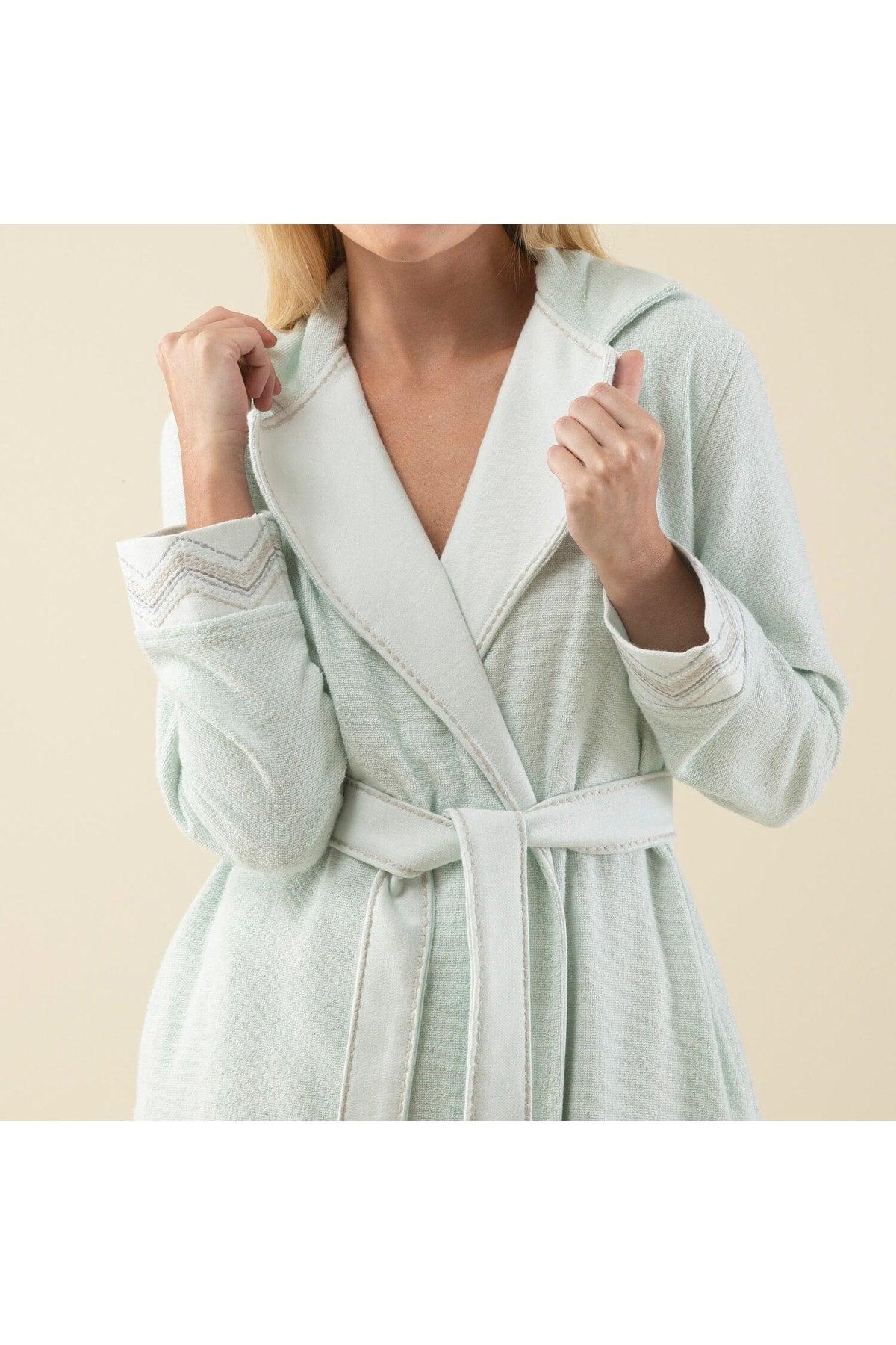 Valeri Women's Bathrobe Water Green - Swordslife