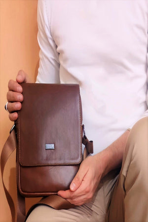 2022 Trend Men'S Genuine Leather Bag Shoulder Strap Messenger Designer Bag