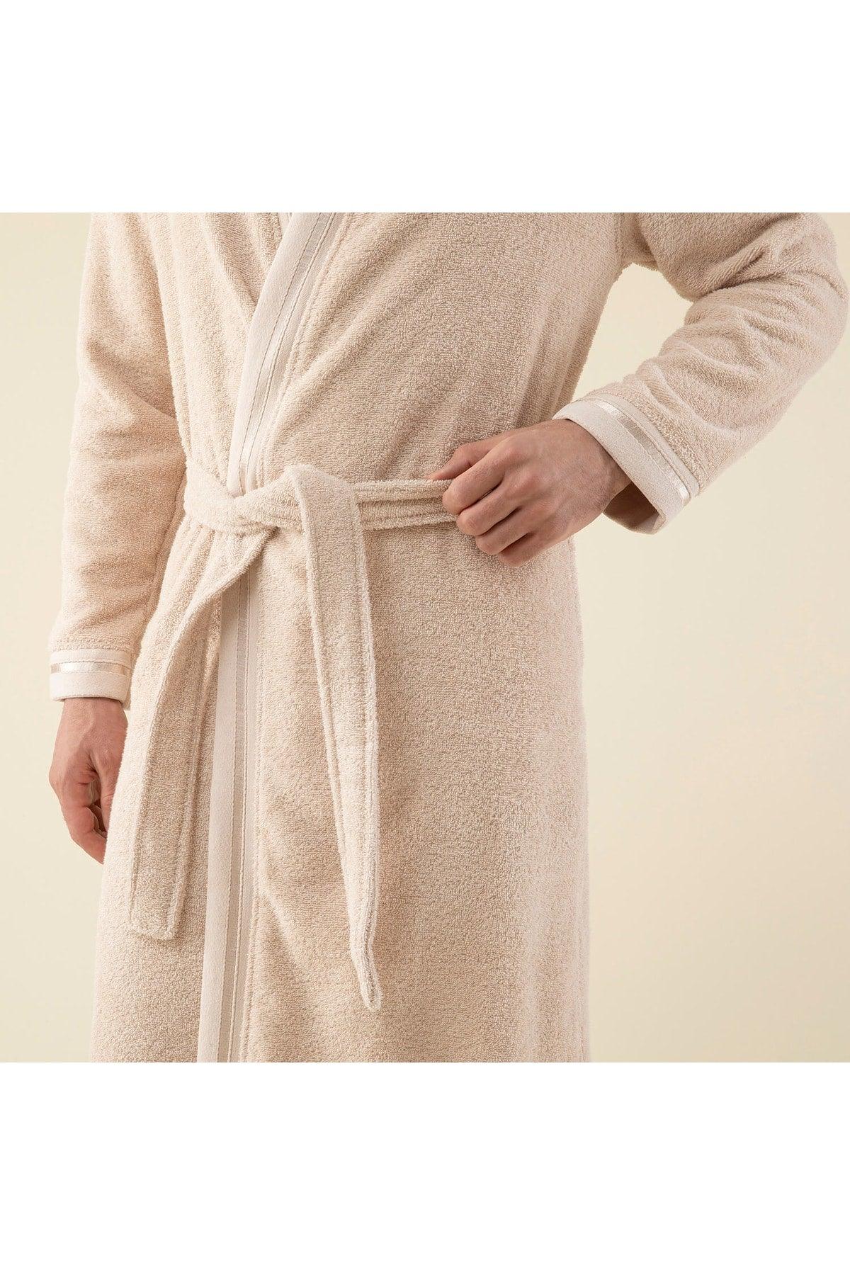 Chic Men's Bathrobe Beige - Swordslife