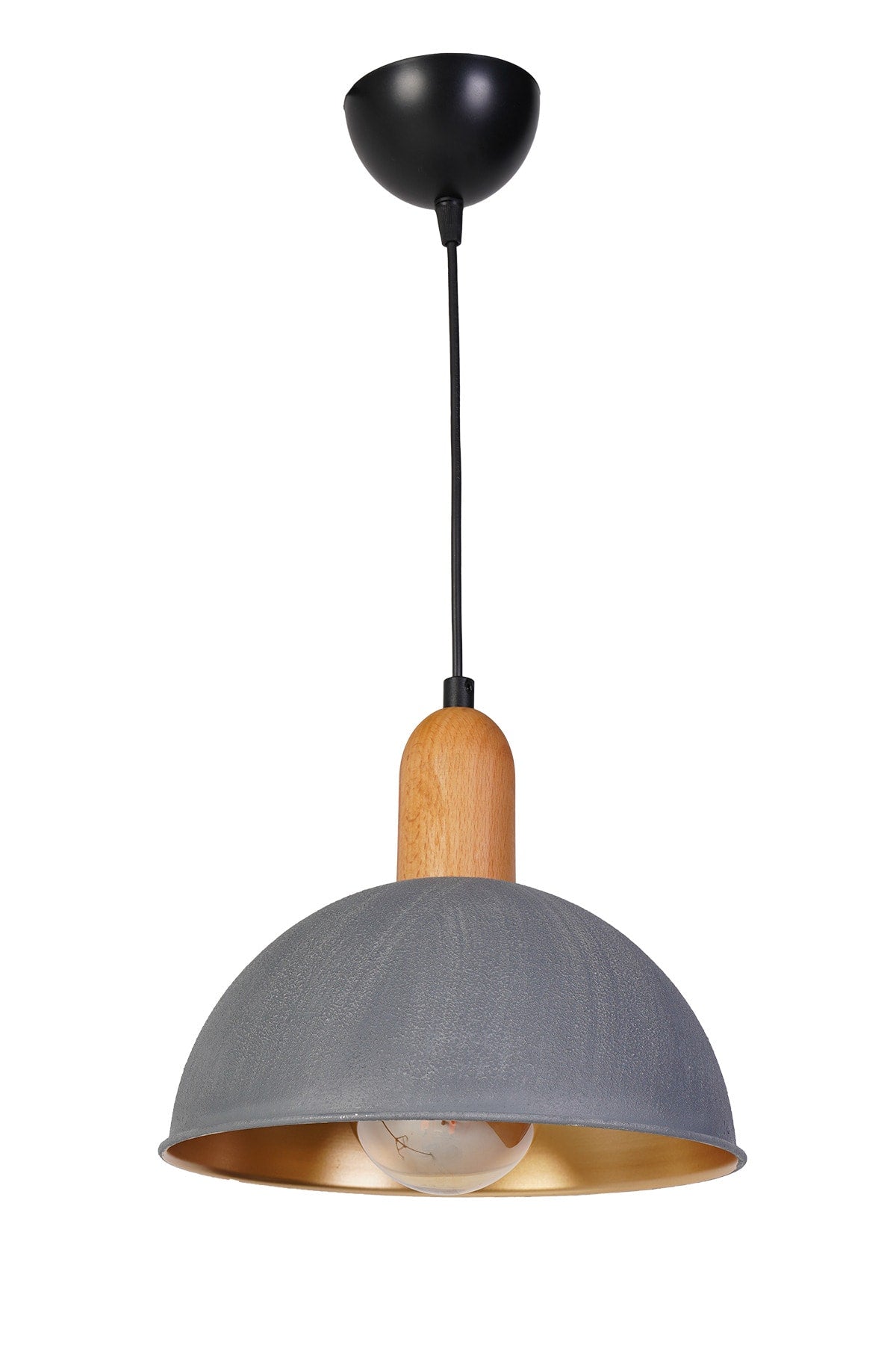 Demicercle Pendant Chandelier Anthracite