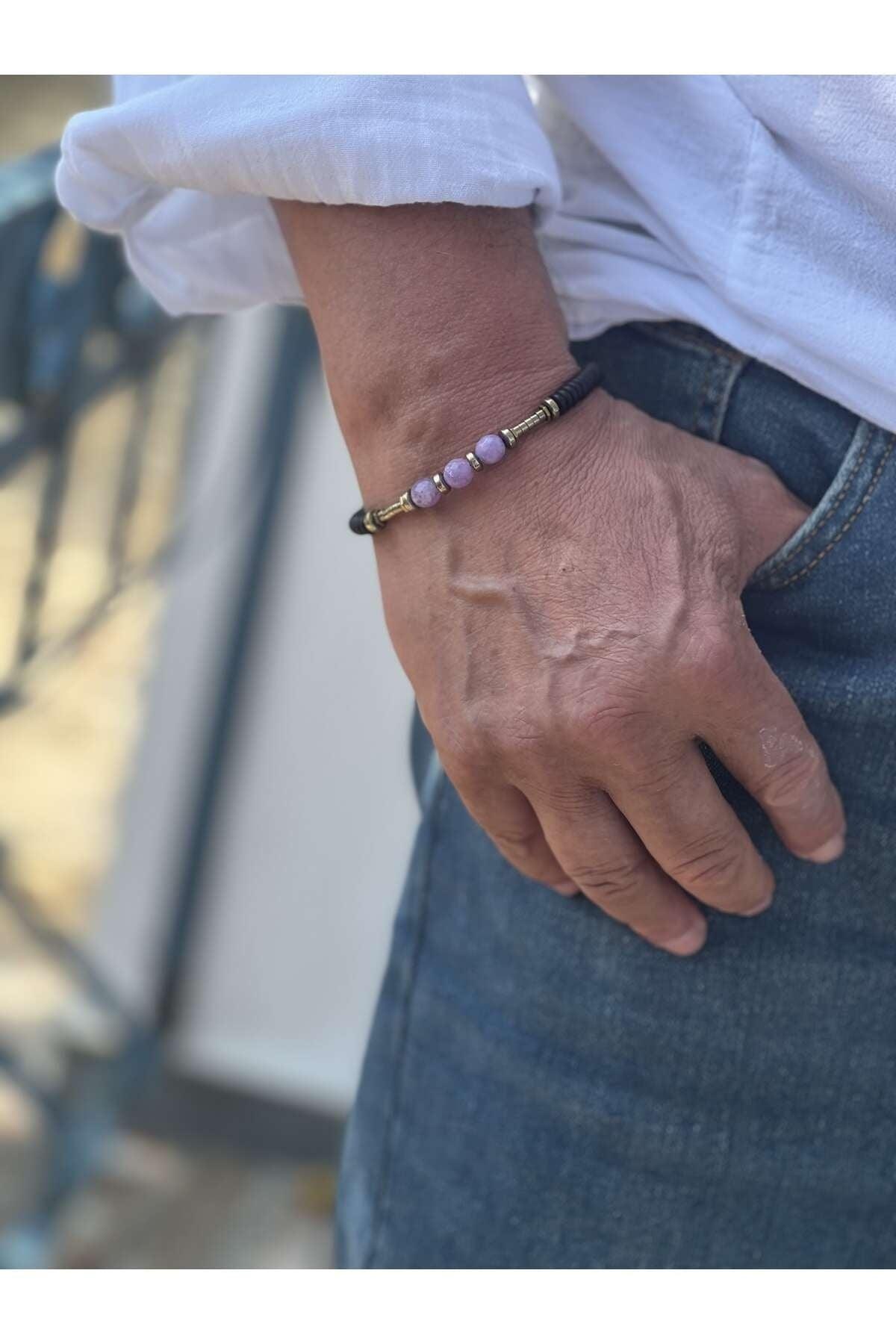 Ametrine&Hematite&Lava Stone Unisex Bracelet - Swordslife