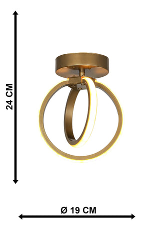 Sezen Led Ceiling Mounting Single Chandelier Antique