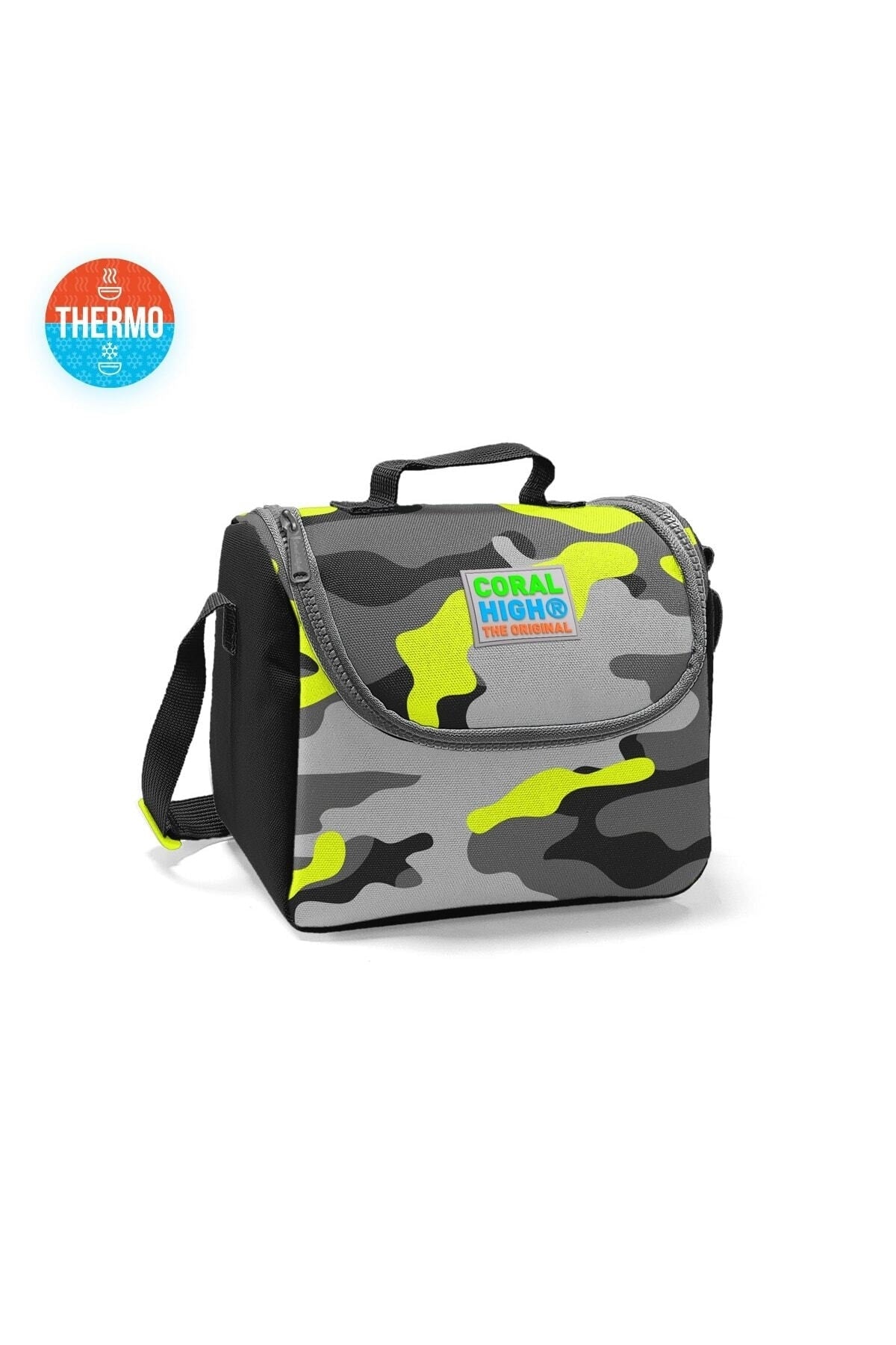 Kids Four Compartment Camouflage 3 Pcs School Bag Set