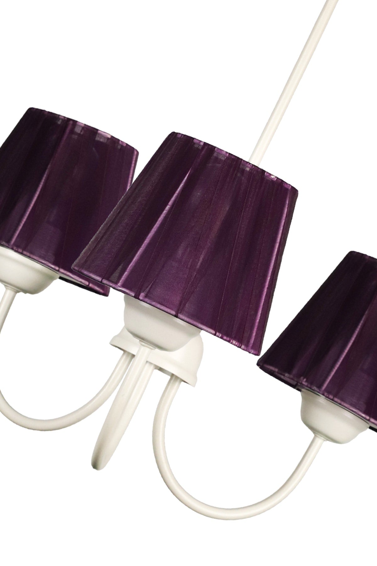 Ova 3Rd Chandelier White Purple Hat