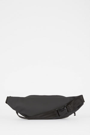 Men'S Large Faux Leather Waist Bag