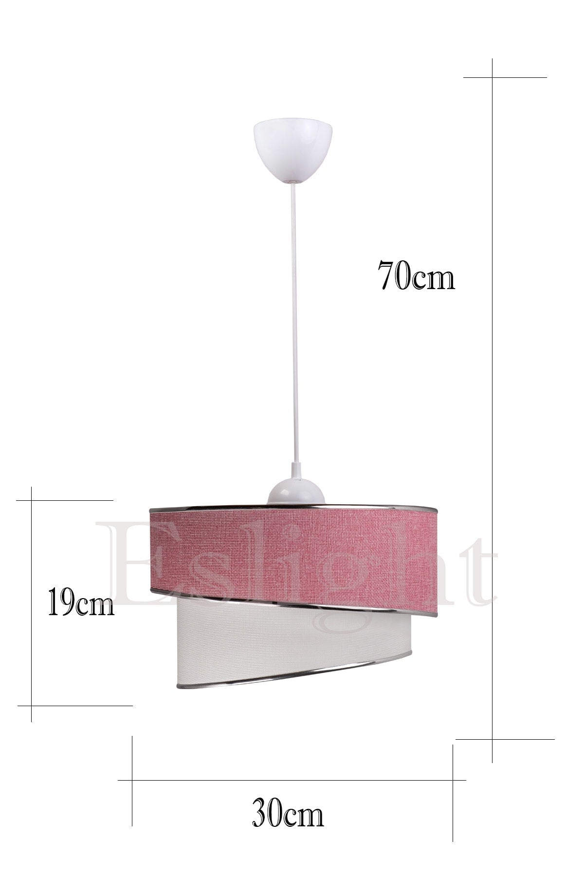 Ruzgar Modern Single Pendant Lamp Chandelier Pink.89Pm