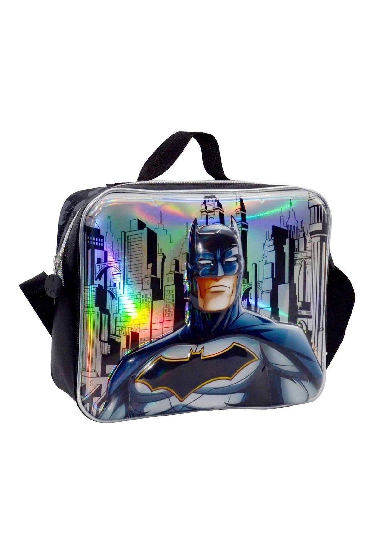 Batman Kindergarten And Daily Backpack Lunch And Pencil Bag Set 3D Relief