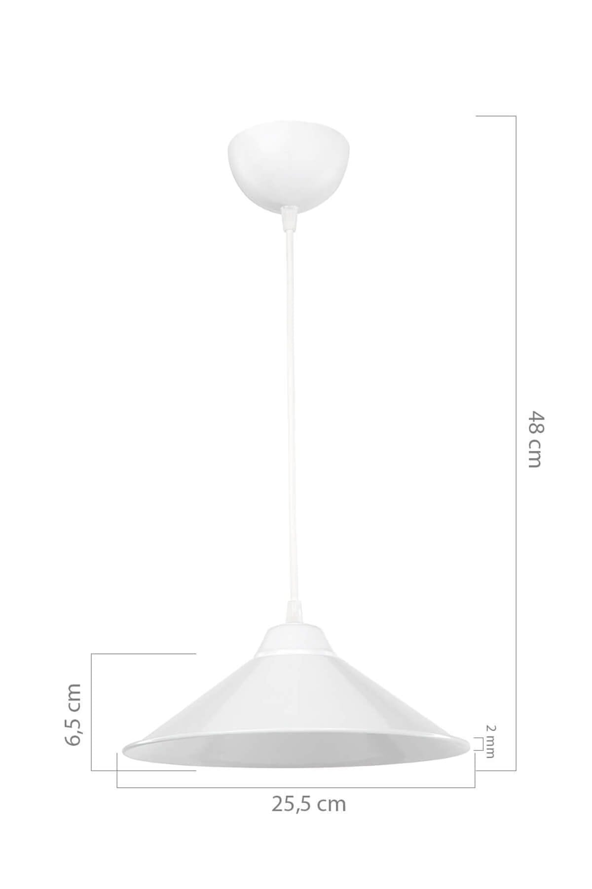 Maya Single Pendant Lamp White