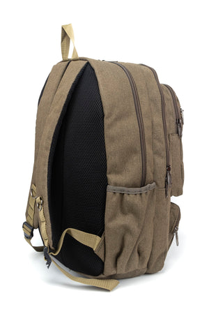 17 Inch Multi-Compartment Canvas Daily & Mountaineer Backpack With Laptop Compartment