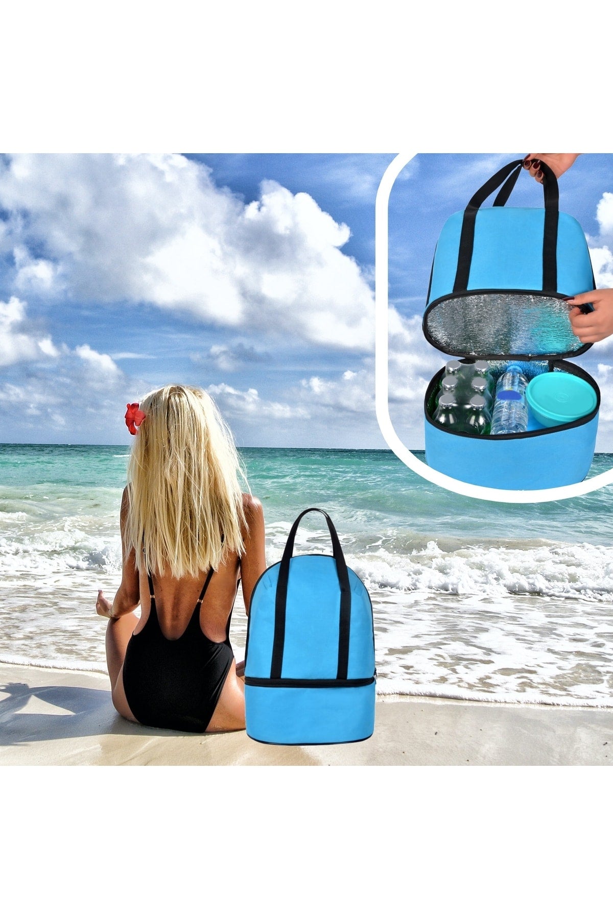 Thermos Bag Cooler Camping Bag Beverage Carry Bag For Picnic Camping Outdoor 26 Lt.