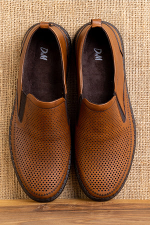 Men'S Genuine Leather Shoes, Casual Shoes, Summer Shoes, Loafer Shoes Tan Skin