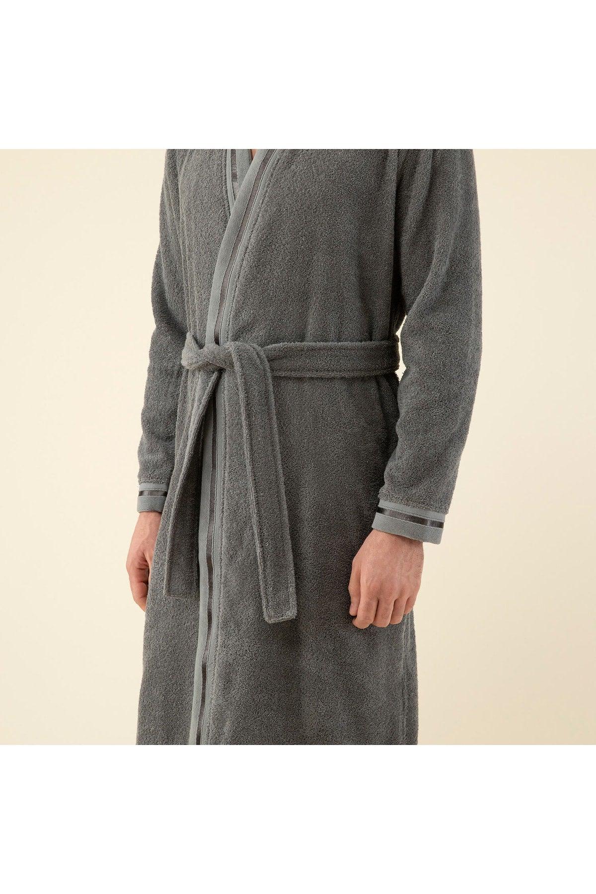 Chic Men's Bathrobe Anthracite - Swordslife