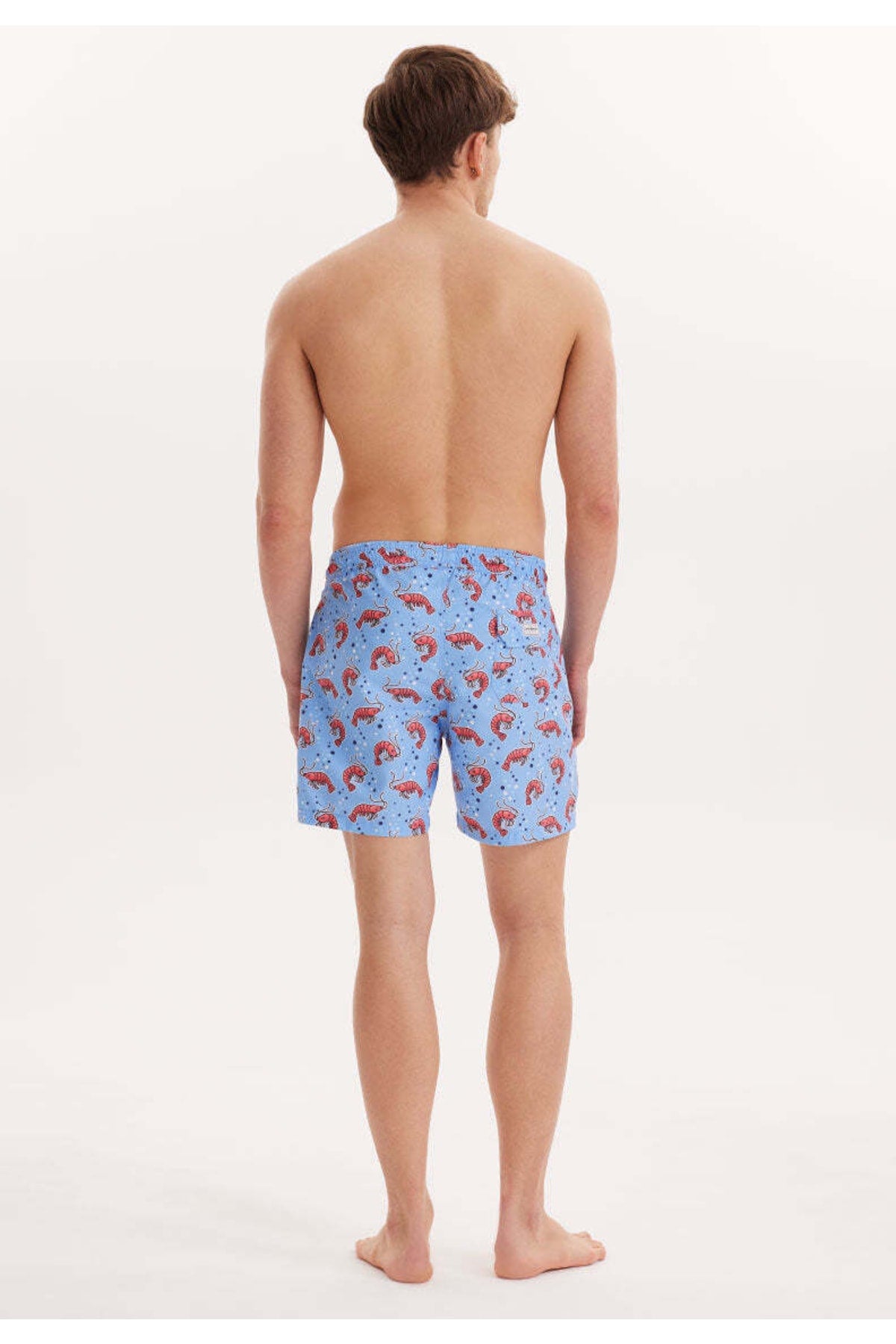 Men's Lilac Printed Sea Shorts Wmpattern Swımshorts