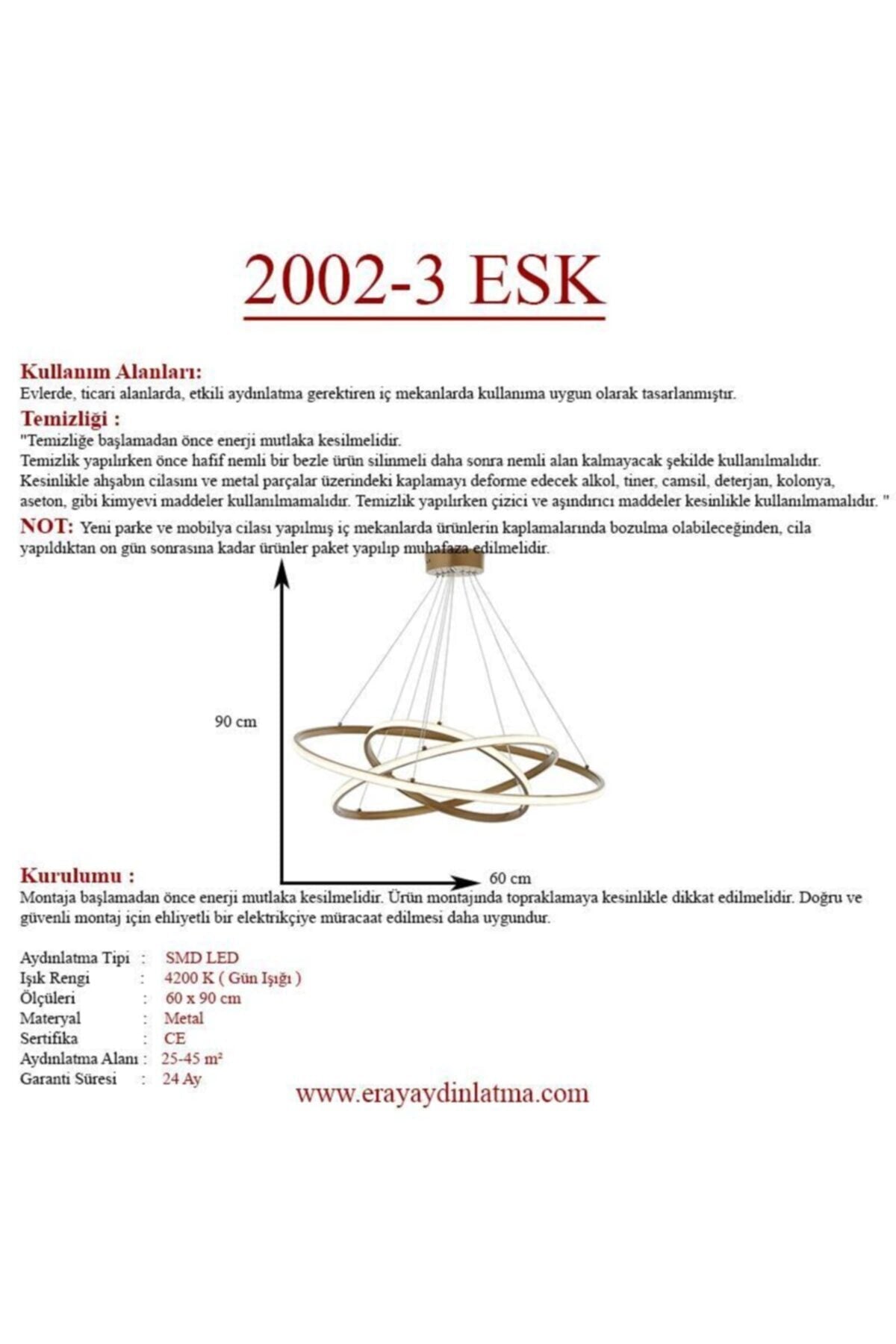 2002-3 Antique Led Chandelier
